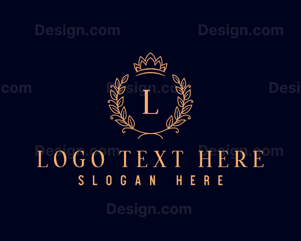 Luxury Wreath Crown Logo