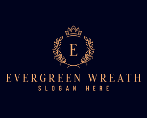 Luxury Wreath Crown logo design