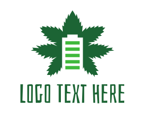 Green Cannabis Battery  logo