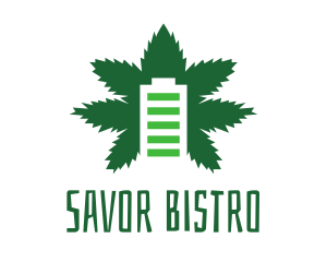 Green Cannabis Battery  logo