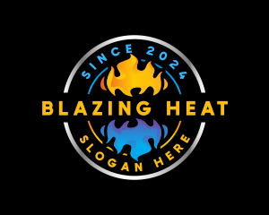 Industrial Heating Cooling logo design