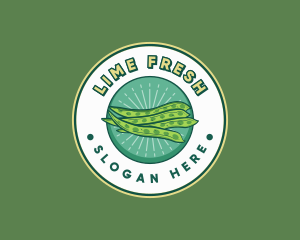 String Beans Legume logo design