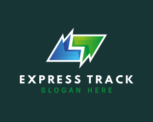 Gradient Freight Arrows logo design