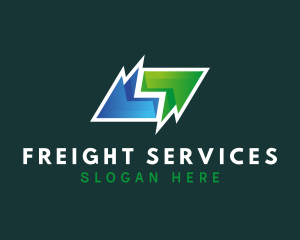 Gradient Freight Arrows logo