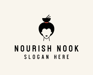 Asian Geisha Meal Bowl logo