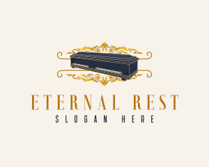 Ornamental Funeral Coffin logo