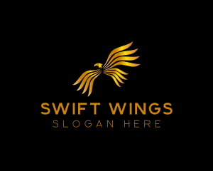 Luxury Eagle Wings logo design