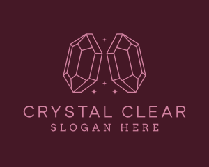 Pink Gemstone Jeweler logo design