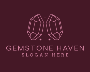 Pink Gemstone Jeweler logo design