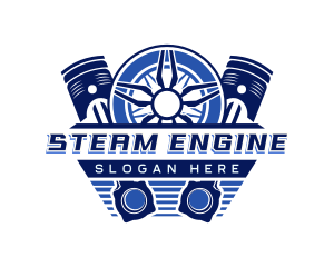 Car Engine Mechanic logo design