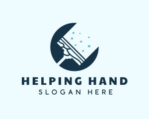 Clean Squeegee Housekeeping Logo