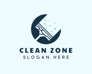 Clean Squeegee Housekeeping logo design