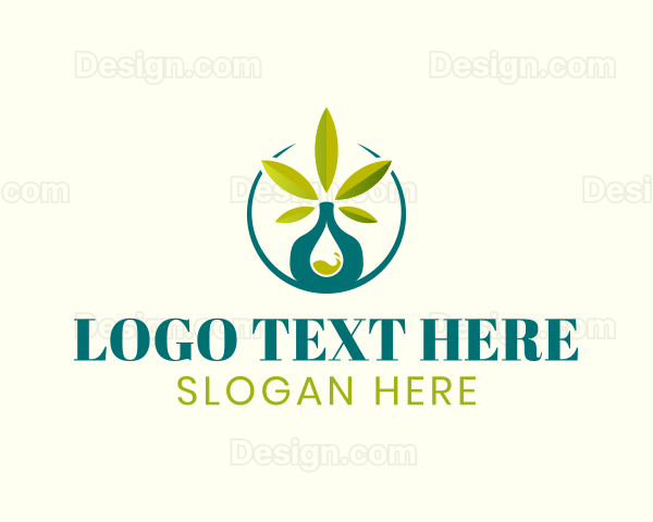 Marijuana Cannabis Oil Extract Logo