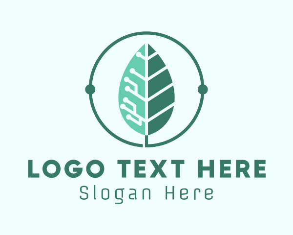 Leaf logo example 4
