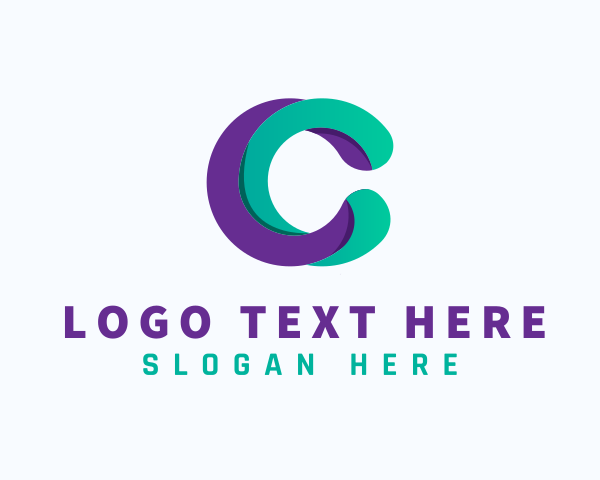 Green And Purple logo example 3