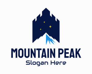 Mountain Peak Castle logo design