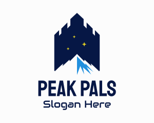 Mountain Peak Castle logo design