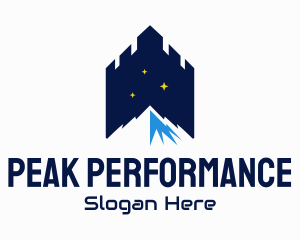 Mountain Peak Castle logo design