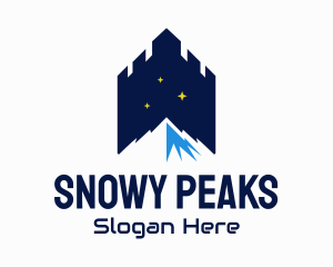 Mountain Peak Castle logo design