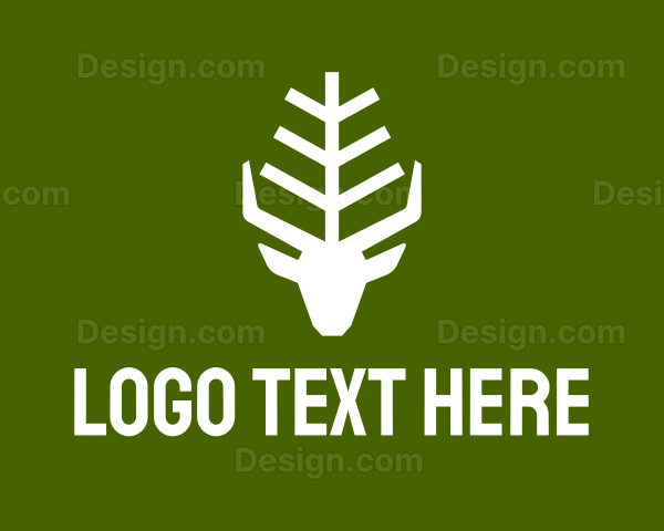 Wild Forest Deer Logo