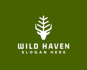 Wild Forest Deer logo design