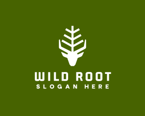 Wild Forest Deer logo design