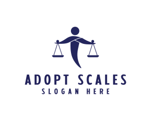 Human Justice Scale logo design