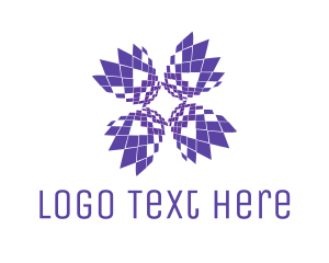  Pixel Flower Tulips logo