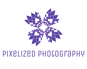  Pixel Flower Tulips logo design