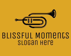 Vintage Trumpet Jazz Music logo