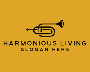 Vintage Trumpet Jazz Music logo