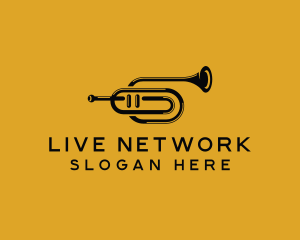 Vintage Trumpet Jazz Music logo