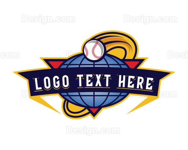 Globe Baseball Sport Logo