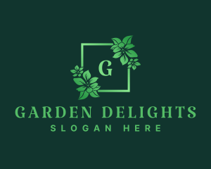 Nature Garden Flower logo design