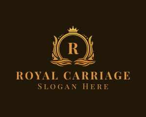 Ornamental Royal Crown Academy logo design