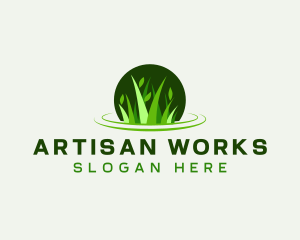 Grass Leaf Gardening logo design