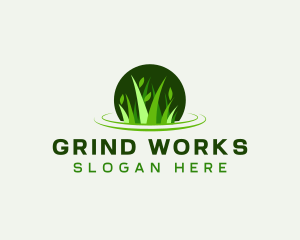 Grass Leaf Gardening logo design