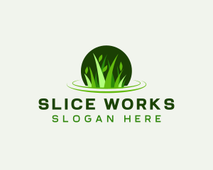 Grass Leaf Gardening logo design