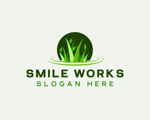 Grass Leaf Gardening logo design