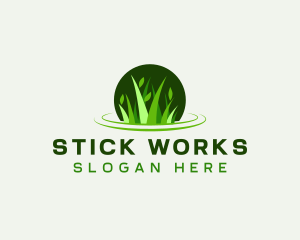 Grass Leaf Gardening logo design