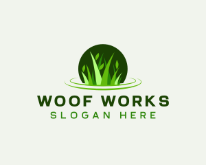 Grass Leaf Gardening logo design