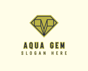 Diamond Crystal Gem  logo design