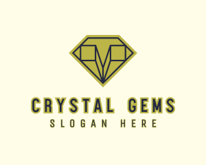 Diamond Crystal Gem  logo design