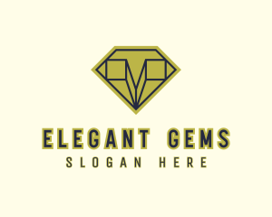 Diamond Crystal Gem  logo design