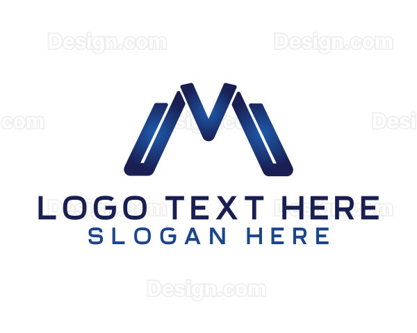 Gradient Blue M Logo