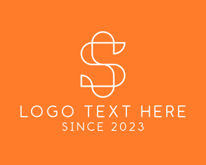 Modern Digital Letter S logo