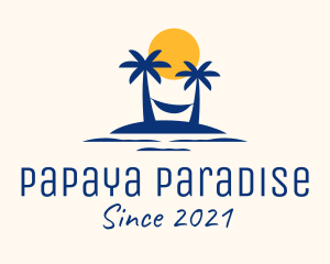 Summer Tropical Island logo design