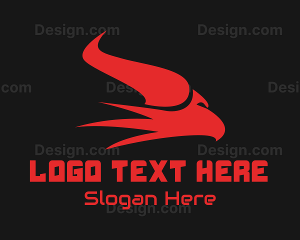 Esports Gaming Horn Eagle Logo