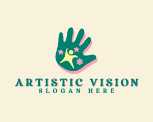 Nursery Creative Hand logo