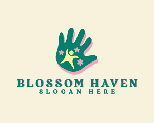 Nursery Creative Hand logo